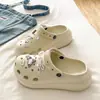 Song Xiaoke 2026 Modelo Nuevo para Aumentar la Altura Suela Gruesa Simples Casuales EVA Puntera Cerrada Zuecos para Mujeres y Parejas para Uso al Aire Libre