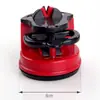 Afilador de hierro fino para cocina doméstica con herramienta de afilado con ventosa, piedra de afilar con posicionamiento de ventosa