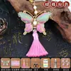 Pacote de Material DIY Brocado de Canção Feito à Mão Presilha de Cabelo Borboleta Cabacinho Pingente Base para Broche Presente de Dia das Mães