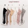 Meia-calça infantil 23 Primavera e Outono Novo laço cordão cintura média leggings fino algodão penteado fabricantes infantis