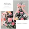 Mini Árbol de Navidad 2026 Nuevo Rosa Artificial Escritorio Hogar Paquete Pequeño Adornos DIY Decoración Navideña