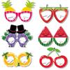 Nuevas Gafas de Papel de Verano para Fiesta Fruta Piña Limón Uva Fresa Accesorios para Fotos de Fiesta Infantil