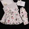 Pijama de Algodón Nube para Niñas, Manga Larga para Primavera y Otoño, Nuevo Estilo 2025, Popular Ropa de Casa de Otoño para Niñas Mayores