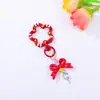 Llavero Colgante Giratorio Universal de Flor Pequeña de Cinco Puntas Kit de Materiales de Cuentas DIY Bolsita Colgante Accesorios