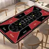 Mantel individual antideslizante de tierra de diatomeas estilo americano para sala de estar, mantel para mesa de juegos, póker y bacará, duradero, fácil de limpiar y se puede cortar a medida