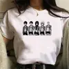 Camiseta Branca Manga Curta Estampada Anime Attack on Titan Feminina Comércio Exterior Cross-border Wish/ebay Amazon