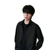 Camisa Casual Sencilla de Color Sólido de Corte Holgado para Hombre Verano 2026 Talla Grande Camisa con Cuello Estilo de Alta Gama
