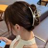 Pinza Grande de Metal Coreana Pasador de Pelo de Moda Accesorio para el Cabello Parte Trasera de la Cabeza Elegante Pinza de Tiburón Pinza para el Cabello Pasador