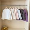26 Nuevos Modelos de Primavera de Camisetas Interiores de Manga Larga para Niños Pequeños y Medianos, Camisetas de Algodón Fino con Cuello Redondo para Niños Estilo Primavera y Otoño