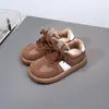 Zapatillas Cortas de Peluche para Niñas Otoño e Invierno 2025 Zapatos Casuales para Niños Entrenamiento Moral Estudiante 3924