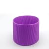 Capa de Copo de Água Esportivo, Capa de Copo de Silicone com Textura Listrada Vertical, Capa de Copo de Vidro Casual, Capa de Silicone para Copo Portátil 75cm