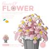Senbao 611050 Caja de Música de Té de Flores Juguete de Ensamblaje Infantil Compatible con Bloques de Construcción de Juguete de Alta Calidad Regalo de Flores Venta al por Mayor
