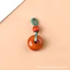 Pulsera de Colgante Pequeño Trenzado Hecho a Mano Fruta de Marfil Bodhi, Accesorio Coleccionable, Dijes con Cuentas, Componente de Joyería