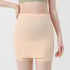 Calças Femininas para Grávidas Anti-corrida Leggings Curtos Leves Sombra de Camada Dupla Sem Costura Roupa Exterior Verão Calças Finas Vestido de Verão para Grávidas