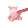 Colar Transparente Urso Acessórios de Resina Acessórios DIY Capa de Celular Copo de Água Material Artesanal Fivela de Sapato Patch para Headwear