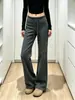 Pantalones atléticos acampanados de color gris oscuro para mujer, nueva colección otoño 2026, de cintura alta, adelgazantes, con caída fluida, adecuados para fitness, yoga y uso casual