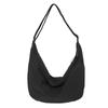 Nuevos Productos Venta al por Mayor Simple Color Sólido Tela de Nailon Bolsa Dumpling Gran Capacidad Ligera Casual Combinable Viaje Trabajo Bandolera