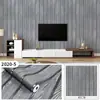 Papel de Parede Estilo Chinês Novo Retrô Grade de Imitação Listras de Madeira Papéis de Parede Quarto Autoadesivo Adesivos de Madeira Quente Pvc