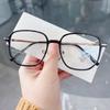M3712 nuevas gafas TR anti-luz azul con espejo plano de aspecto simple, montura grande y delgada, libro rojo con montura para mujer, que pueden combinar con miopía