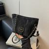 Bolso Cubo Simple de Gama Alta para Mujer 2026 Nuevo Estilo Bolso de Mano con Cadena Versátil Elegante Casual para el Trabajo Cruzado al Hombro