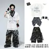 Performance de Baile Urbano Infantil Ropa de Moda Estilo Hip Hop para Niños Marca de Moda Camiseta de Manga Corta Disfraz de Performance Hip Hop Infantil Conjunto a la Moda