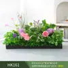 Paisagismo com Plantas Verdes Simulação Floreira Divisória de Piso Arte Floral de Chão Paisagem de Plantas Combinação de Floreira Flor Artificial em Vaso Bonsai Decoração