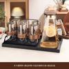 Hervidor de agua de vidrio anti-escaldaduras para sala de estar, apto para el hogar, taza de té, juego de tazas de alta gama, juego de agua, juego de té