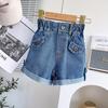 Camisa fina bordada feminina, duas peças, verão, novo estilo, estilo ocidental, casual, jeans, shorts AXA308-BXA159