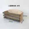 Porta heno de madera para chinchilla, madera de manzano, resistente a la masticación, comedero para conejos, porta comida para cobayas, accesorios para mascotas