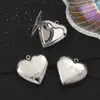 Marco de Fotos Espejo de Acero Inoxidable 316 con Forma de Corazón Joyería DIY Llavero de Corazón Colgante Puede Contener Fotos Caja de Fotos para Pareja