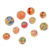 Retenção de cor forte gota de óleo de cobre acessórios de cobre esmalte contas redondas azul ardente botão com furo passante contas espaçadoras DIY manual contas soltas para artesanato