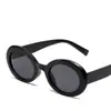 Óculos de Sol Ovais Rain Europeus e Americanos para Homens e Mulheres, Estilo Europeu e Americano, Óculos de Sol com Armação Completa Retro para Proteção Solar ao Ar Livre