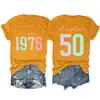 Capítulo 50 vintage 1976 Amazon Wish sitio independiente moderna y cómoda camiseta de mujer de cuello redondo y manga corta