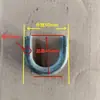 Gancho de Soldadura de Anillo en U de Hierro Sólido, Doblado de Barra de Hierro con Forma de Arco Semicircular, Gancho de Hebilla en U, Doblado de Barra de Oreja de Elevación