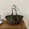 Comercio Exterior Tendencia Europea y Americana Bolso Tote de Gran Capacidad Ala Bolso de Mujer Otoño Retro Versátil Gamuza Felpa Bolso de Hombro Único Bajo el Brazo