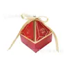 Caja de Dulces Triángulo de Boda Caja de Dulces Diamante Piramidal Caja de Regalo de Acompañamiento de Boda Caja de Cartón para Regalo de Retorno Caja de Gemas
