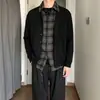 Roupas Masculinas Estilo Old Money: Camisa Falsa de Duas Peças com Manga Longa para Outono, Visual Sofisticado e Intelectual, Uso em Camadas com Jaqueta, Vintage