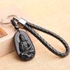 Llavero de obsidiana al por mayor doce Zodíaco Buda del Zodíaco colgante para cinturón colgante de llave de coche joyería para hombres y mujeres
