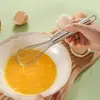 Batidor de Acero Inoxidable, Batidor Profesional para Cocina, Agarre Ergonómico, Batidores de Alambre Globo para Cocinar, Mezclar, Batir Huevos, Crema, Salsas