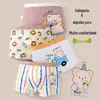 Roupa Íntima Infantil para Meninos, Algodão Puro, Algodão Classe A, Cuecas Boxer para Meninos, Cuecas Infantis para Meninos Tamanhos Médio e Grande, Não Aperta nas Nádegas