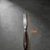 Raspador de pintura al óleo altamente elástico, cuchillo para mezclar colores de pintura acrílica artística, raspador de pintura de acero inoxidable individual con mango de madera