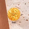Accesorios Antiguos Vietnamitas de Oro de Arena Alta Retención de Color Cuentas Espaciadoras Colgante de Zirconio Incrustado de Durazno Cadena de Extensión para Pulsera y Collar Joyería DIY