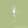 Cuchillo, tenedor y cuchara de acero inoxidable 304 con mango corto, inserto de herrajes pulido espejo