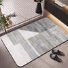 Alfombrilla Suave para Puerta de Baño de Barro de Diatomeas Moderna y Sencilla Alfombrilla de Piso Antideslizante de Secado Rápido para Baño Alfombrilla Absorbente para Pies