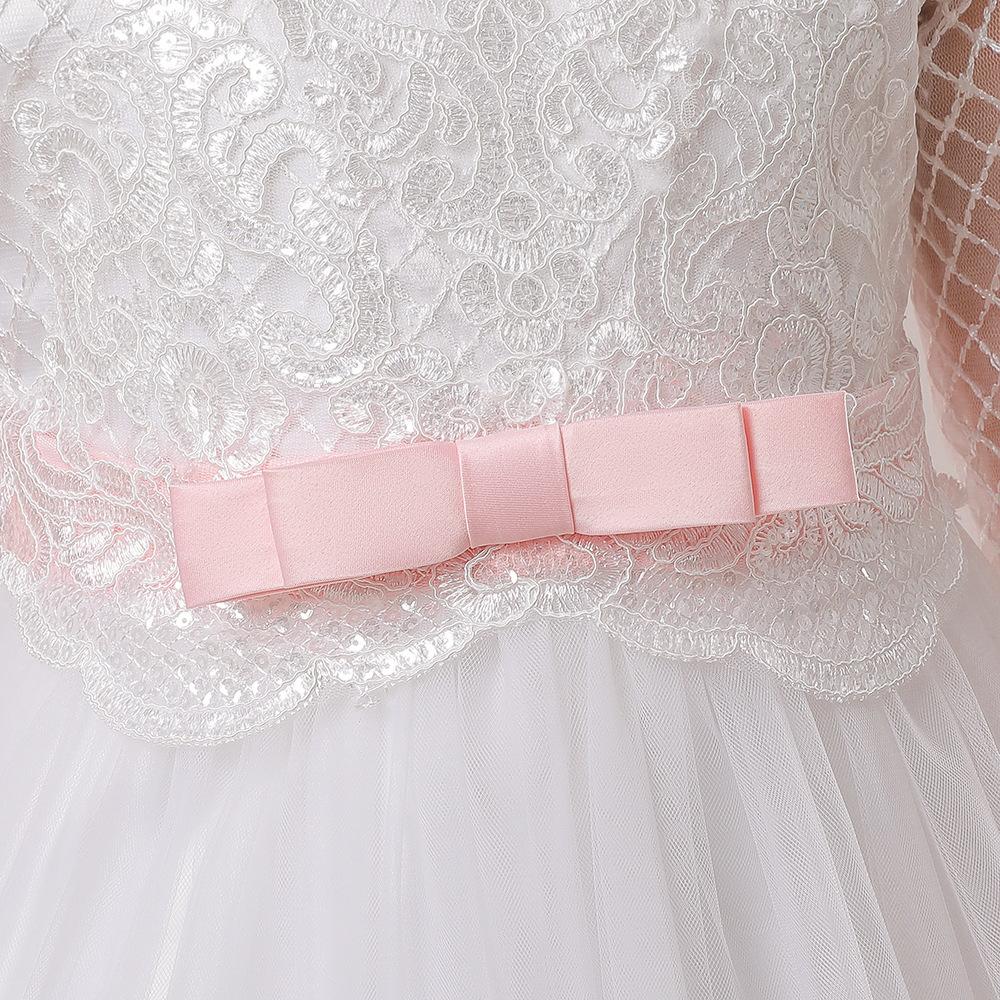 七分袖长款公主裙