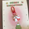 Nova Série de Coelhinhos de Natal Chaveiro Presente de Ano Novo Pingente de Natal Doce e Fofo Pingente de Bolsa