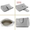Bolsa de Cosméticos Casual de Moda en Cuero PU para Dama, Bolso de Mano de Alto Sentido, Gran Capacidad, Portátil, para Viaje, Lavado y Almacenamiento