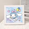 Animación de Dibujos Animados Nueva Pintura de Diamantes Kuromi DIY Juguetes de Pintura de Diamantes Hechos a Mano para Niños con Marco de Fotos Mesa Regalo