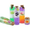 Envío Gratis Creativo DIY Botella Oceánica Transparente Botella de Vidrio con Corcho Botella de Deriva Botella Arcoíris Botella de los Deseos Botella de Estrella Material
