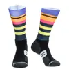 Calcetines profesionales para ciclismo de media caña para deportes en bicicleta para hombres y mujeres antideslizantes transpirables para deportes al aire libre calcetines de compresión transfronterizos